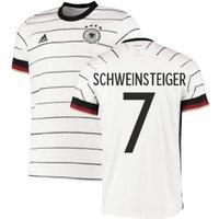 Germany Men's Mens 2020 - 2021 Home Adidas Football Shirt - Schweinsteiger 7 in White | Size: 2XL