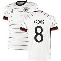 Germany Men's Mens 2020 - 2021 Home Adidas Football Shirt - Kroos 8 in White | Size: 2XL