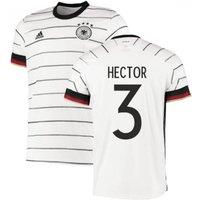 Germany Men's 2020‑2021 Home Adidas Football Shirt - Hector in White | Size: 2XL