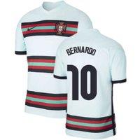 Portugal Men's Mens 2020 - 2021 Away Nike Football Shirt - Bernardo 10 in Blue | Size: Small