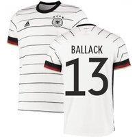 Germany Men's Mens 2020 - 2021 Home Adidas Football Shirt - Ballack 13 in White | Size: 2XL