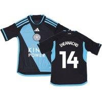 Leicester City FC Men's Mens 2023 - 2024 Away Shirt - Iheanacho 14 in Black | Size: Medium