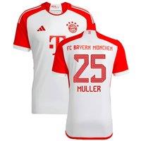Bayern Munich Men's Mens 2023 - 2024 Home Shirt - Muller 25 in White | Size: XL