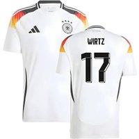 Germany Men's Mens 2024 - 2025 Home Shirt - Wirtz 17 in White | Size: XL
