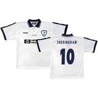 Tottenham Hotspur FC Men's Mens 1995 - 1997 Tottenham Home Pony Shirt - Sheringham 10 in White | Size: XL