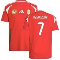 Hungary Men's Mens 2024 - 2025 Home Shirt - Dzsudzsak 7 in Red | Size: Medium