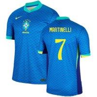 Brazil Men's 2024/25 Away Shirt Martinelli 7 in Blue | Size: XL