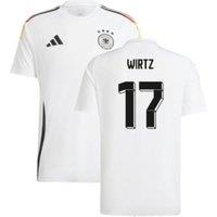 Germany Men's Mens 2024 - 2025 Home Fan Shirt - Wirtz 17 in White | Size: Medium
