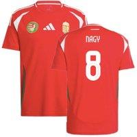 Hungary Men's Mens 2024 - 2025 Home Shirt - Nagy 8 in Red | Size: Medium
