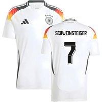 Germany Men's Mens 2024 - 2025 Home Shirt - Schweinsteiger 7 in White | Size: 2XL