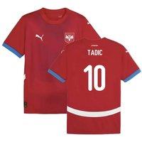 Serbia Men's Mens 2024 - 2025 Home Shirt - Tadic 10 in Red | Size: Small
