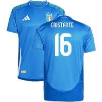 Italy Men's Mens 2024 - 2025 Authentic Home Shirt - Cristante 16 in Blue | Size: Medium