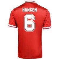 Liverpool Men's Mens Score Draw 1982 Home Shirt - Hansen 6 in Red | Size: Medium