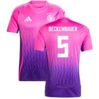 Germany Men's Mens 2024 - 2025 Away Shirt - Beckenbauer 5 in Pink | Size: Medium