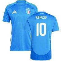 Italy Men's 2024 - 2025 Home Shirt - R.Baggio 10 in Blue | Size: 2XL