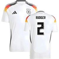 Germany Men's Mens 2024 - 2025 Home Shirt - Rudiger 2 in White | Size: Medium