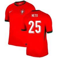 Portugal Men's Mens 2024 - 2025 Home Shirt - Neto 25 in Red | Size: 2XL