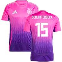 Germany Men's Mens 2024 - 2025 Away Shirt - Schlotterbeck 15 in Pink | Size: XL