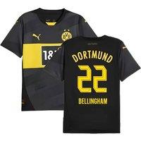 Borussia Dortmund Men's Mens 2024 - 2025 Away Shirt - Bellingham 22 in Black | Size: XL