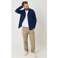Saltwell Men's Linen Rich Long Sleeve Shirt in Navy | Size: Medium