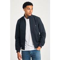 French Connection Men's Funnel Neck Harrington Jacket in Navy | Size: Medium