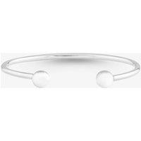 T.H.Baker Women's Sterling Silver Baby Torque Bangle 8.36.0390 | Size: Small