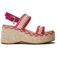 Moda In Pelle Women's 'Kelila' Textile Wedges in Pink | Size: 4