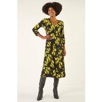 Roman Women's Floral Print Button Midi Dress | Size: 20