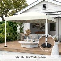 OUTSUNNY Tent Weight Base 4pcs Gazebo Foot Leg Pole Anchor Weights Marquee in Black