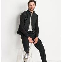 Lands' End Men's Trekking Quilted Zip Jacket in Black | Size: XL