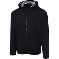 Greg Norman Men's Full Zip Hooded Rain Jacket in Black | Size: XL