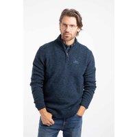 Weird Fish Men's Altwood 1/4 Zip Jumper in Navy | Size: 3XL