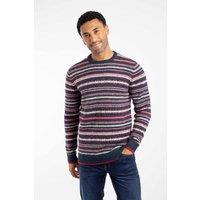 Weird Fish Men's Fastolf Fair Isle Crew Neck Jumper in Navy | Size: 3XL