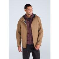 Animal Men's 'Elements' Waterproof Breathable Adjustable Hood & Cuffs Jacket in Tan | Size: Small