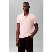 Calvin Klein Men's Slim Refined Pique Polo Prairie Peach | Size: Large