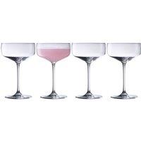 Galway Crystal Tivoli Cocktail / Martini Set of 4 in Clear