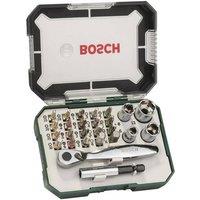 Bosch Screwdriver Bit & Ratchet Set, 26 Piece in Green
