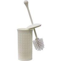 JVL Loop Toilet Brush & Holder Set in Ivory