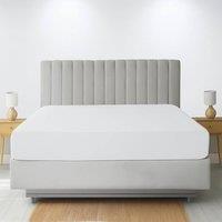 Homes-Linen Extra Deep 16/40cm Polycotton Easy Care Fitted Sheet in White | Size: Super King