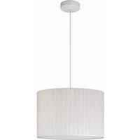 CGC Lighting Sylvie Silk Pleated Round Drum Lamp Shade in Cream