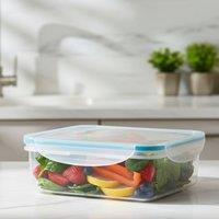 Bedsland Premium Lock 1.5L Airtight Food Container - Fresh & Secure in Clear | Size: 2.5L