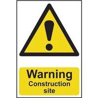 Scan Warning Construction Site - Pvc Sign 200 X 300mm