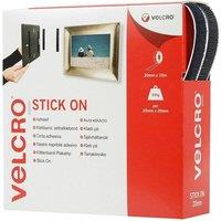 Velcro Stick On Black 20mm x 10m in True Black