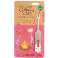 Kikkerland Huckleberry Campfire Stainless Steel Forks 4pcs in Silver
