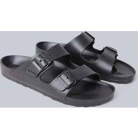 Animal Men's 'Shore' Lightweight Comfortable Adjustable Outdoor Slip On Sliders in Black | Size: 7