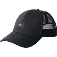 Calvin Klein Men's Monologo Woven Patch Trucker Black