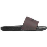 Calvin Klein Men's Ess Slide Monobrand Cv Black/Bordeaux in Black | Size: 10
