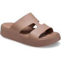 Crocs Women's Getaway Platform H-Strap Mule in Light Brown | Size: 4