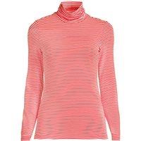 Lands' End Women's Petite Cotton-modal Roll Neck Top | Size: 10-12