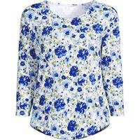 Lands' End Women's Three-Quarter Sleeve Lightweight Tunic Top | Size: 20